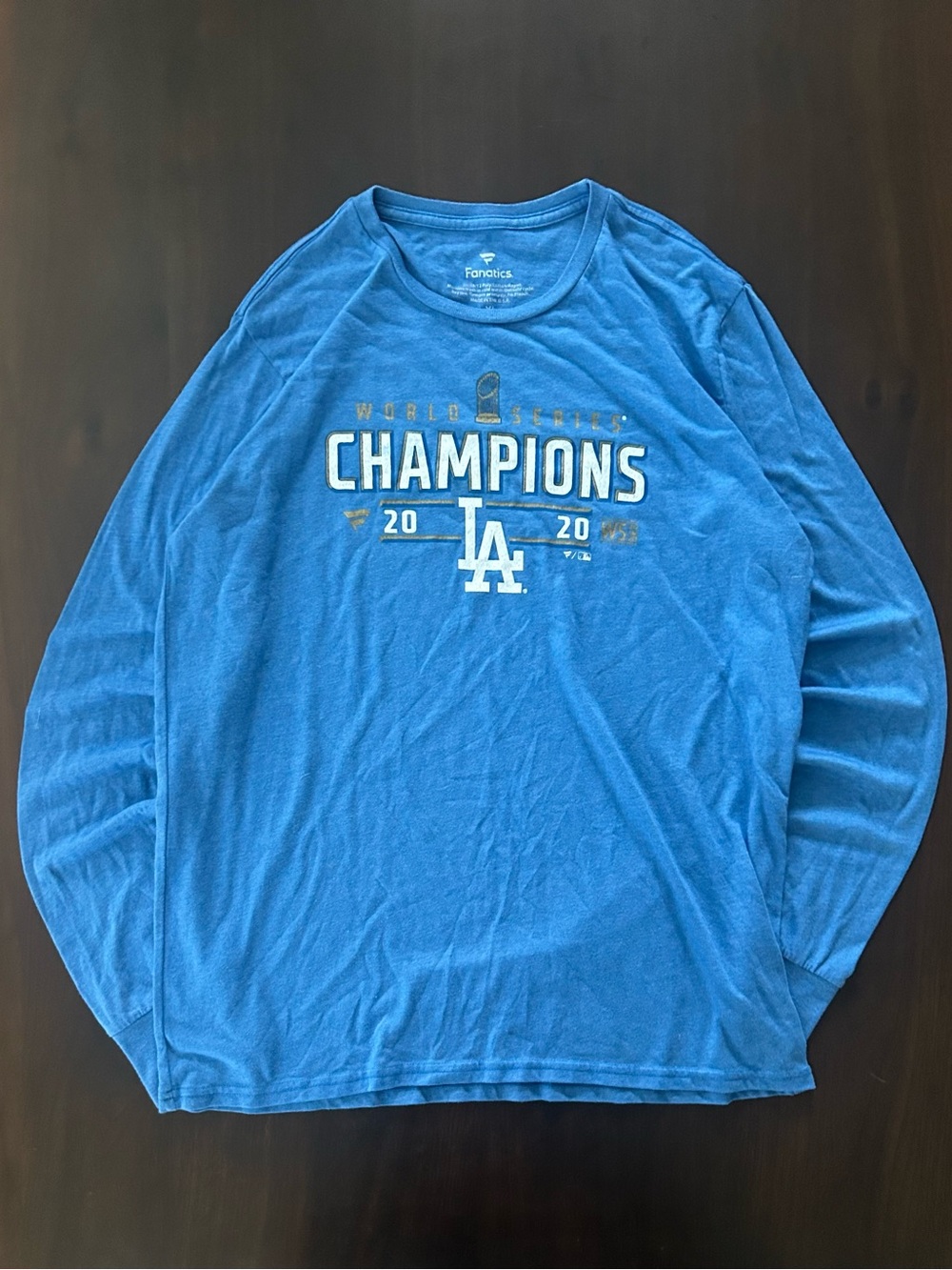 MLB Los Angeles Dodgers‎ Blue Long Sleeve "Champions" Tee